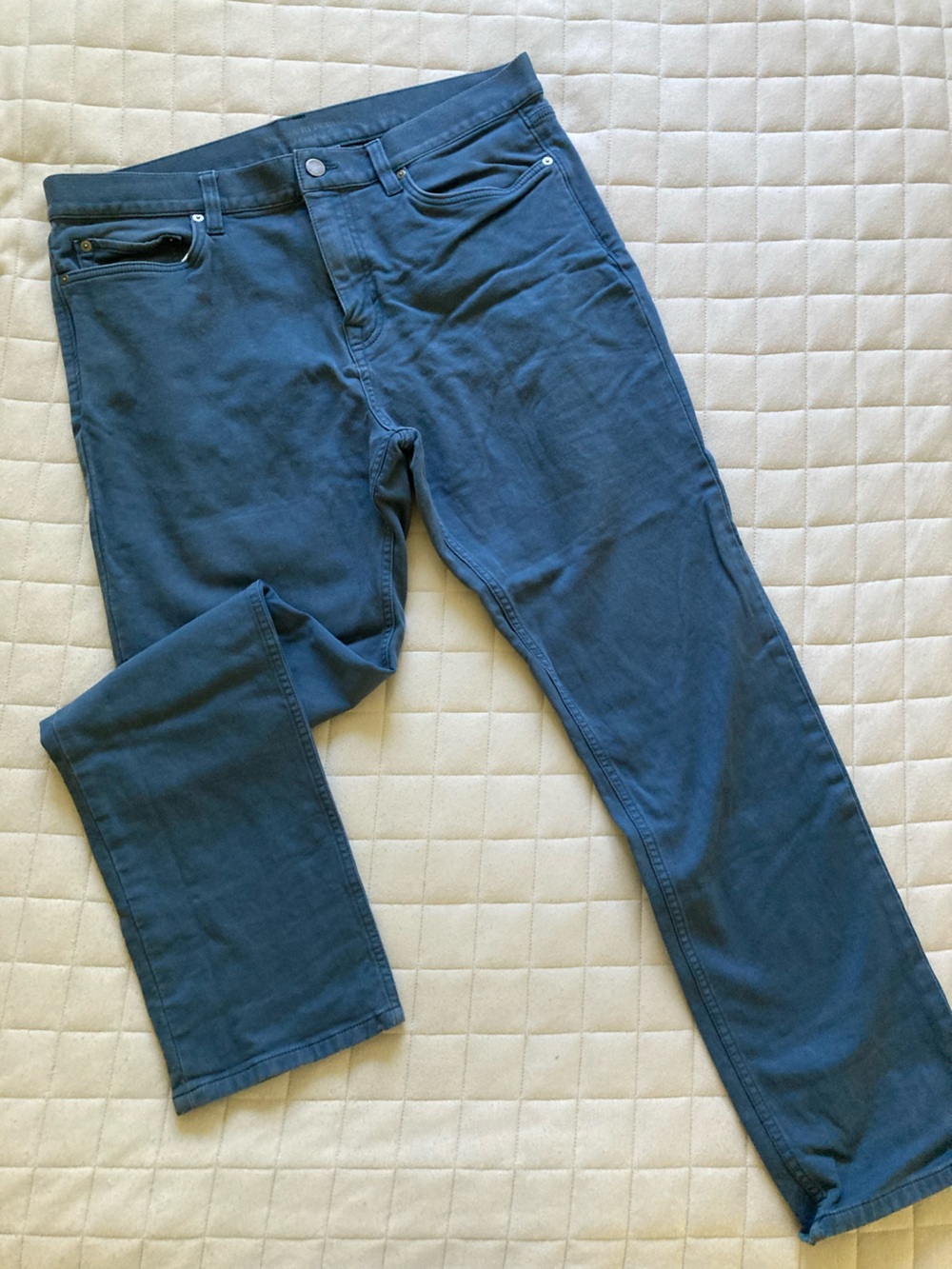 Banana Republic Men’s Navy Blue Travel Chinos - Slim